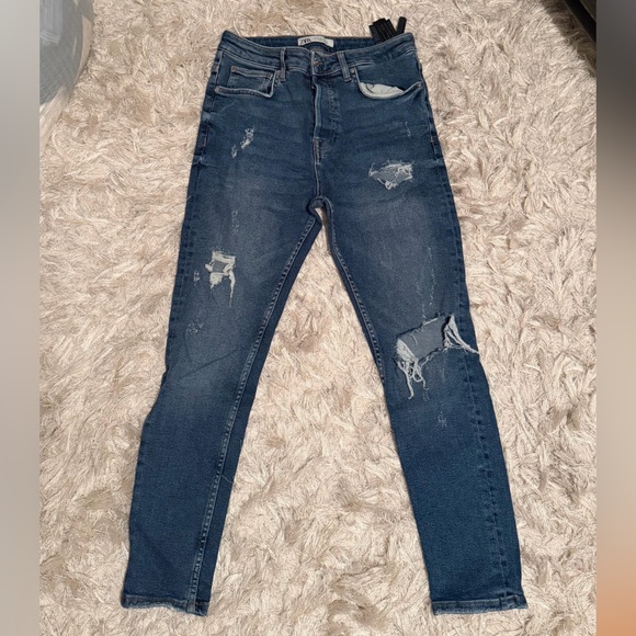 Zara Other - BOGO 🛍️ Zara Blue Distressed Skinny Jeans